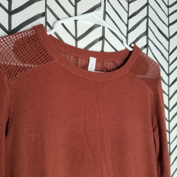 Nwt lululemon back to balance sweater rustic clay - Picture 4 of 13